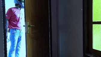 teenie week pregnant cougar Prank without bra with a delivery