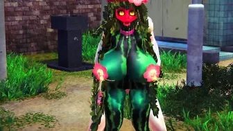 Fucking a Watermelon into the Park | Anime Monster chick