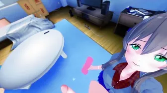 Monika breaks inside your room for fucking