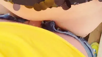 Cum into lingerie and pull them up before the picnic