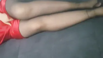 Red nightgown african pantyhose bdsm