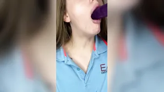 Suction porn video – DEEP SUCTION OF A DOUBLE VIBRATOR FROM A GODDESS