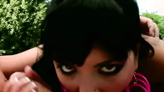 Big Boobed huge butt and gigantic jugs mom assdrilled outside