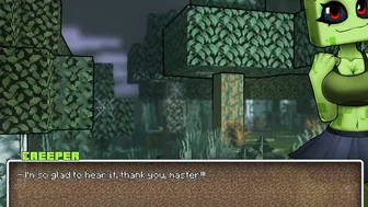 Explosive Mouthful Cummed in Creepers Mouth - Hornycraft Creeper Sex