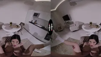 Virtual Reality Pornstar Experience #1 : "rude Heart Chick" in Dark Room with Kira Queen (VR)