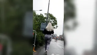 Candid Butt - Irresistible PAWG with Huge Booty into TikTok pants