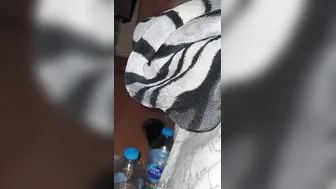 Step inside shiny pants and huge butt got boned through thongs by step son