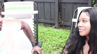 Stunning Black sweetheart Jordyn Falls dig hung big black cock house guest