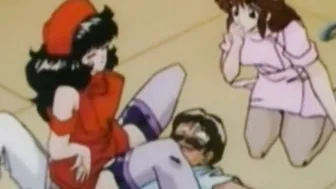 Oralsex porn video – Lesbian anime nurses strapon fucking