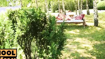 Pov - Tiffany Tatum gobbles your cock into outdoors point of view