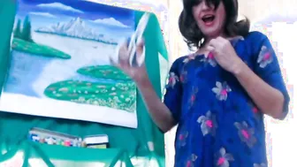 Dress Teared Down Into Web Web Cam Performance.