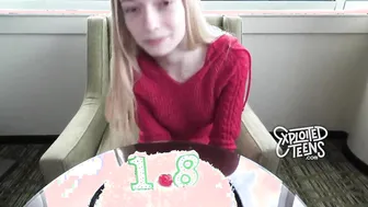 Exploited porn video – She just turned 18 yo and is blowing cock on tape