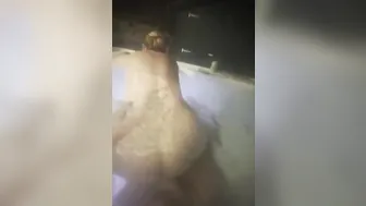 Milf Sits Ontop of Young Huge Rough Penis Bouncing on it