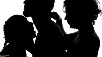 Mé·nage à Trois - (Silhouette Suck and Banged 3 Way)