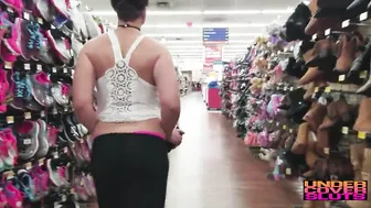 Huge Tit milf inside Walmart - Outdoor Nudity and Twat