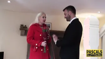 Big Titted Blonde Submissive inside Tights