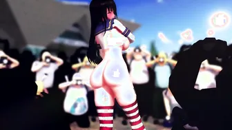 Mmd Yui Kotegawa Version two during Concert she want People to Cum