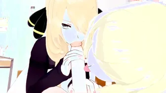 Cynthia and Lusamine for a stunning 3 Way Pokemon Animated