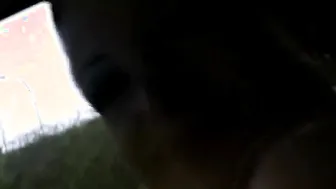 Hot Babe rubbing a cock while the guy driving caught on tape