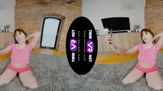Red-haired cutie orgasms on phone