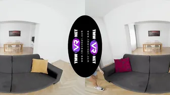 Curious lad watches lesbian games