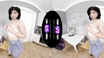 Bright solo orgasm on a chair
