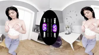 Bright solo orgasm on a chair