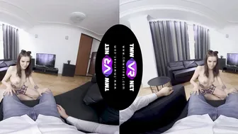 Sweetie goes wild with a dick inside