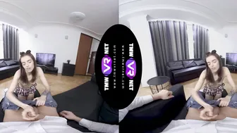 Sweetie goes wild with a dick inside