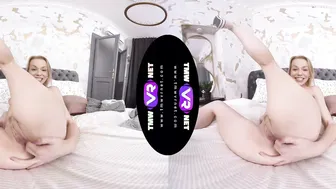 Hot blonde plays hot games