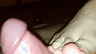 exiest Barefeet DEVILS PEDICURE Cum on FEETS Best REAL amateur PRIVATE