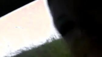 Beauty Hottie rubbing a penis while the dude driving caught