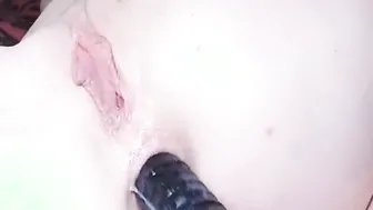 one Sex Toy two Holes