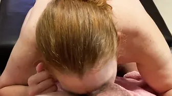 cousin tries not to gag on my penis when i cum down her throat