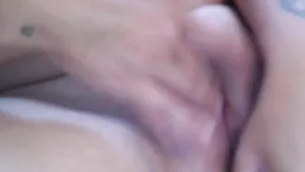 My incredible sexy big boobed fiance likes to masturbate her bald cunt I help her to enjoy more I like her m