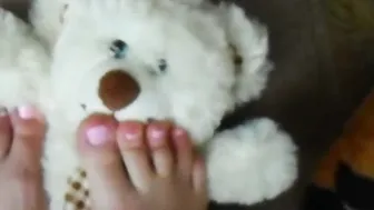 Teddy under my foot