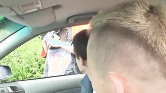 sexy grandmother takes double penetration public