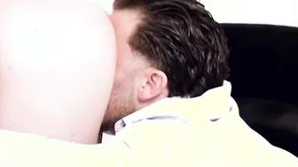 Boss getting banged into outside by employee