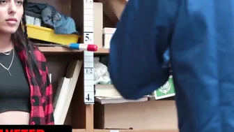 Shoplifter-AudryRoyal Gets Double Dose Of Hardcore Sex And A Huge Load On Her Face
