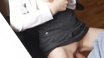 Cutie at work my boss cant resist to pounded me rough and I cant resist to his huge dick he
