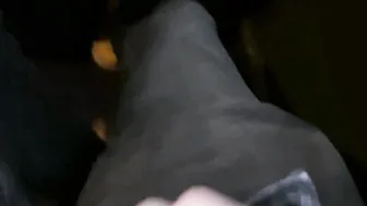 I pull out my dick in front of the slut in the train