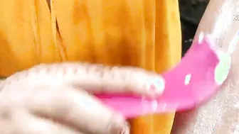 Shaving punjab style hair remove