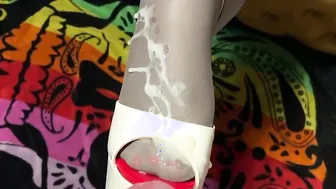 SHOEJOB platform shoes shiny pantyhose giga creampie