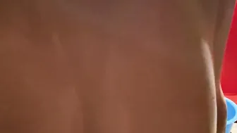 Stepmom teaches stepson how to nailed while his father is