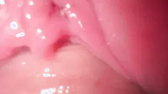 Close up pounded voluptuous creamy teenie cunt