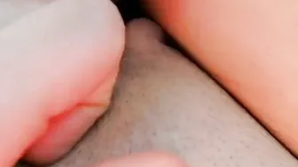 Incredible 18 outside masturbation before class
