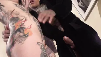 Inked beauty Michelle Masque getting railed