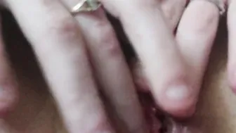 leaking vagina masturbation close up