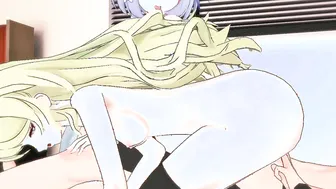 Heavenly 3Some with Griseo and Mobius Honkai Impact Cartoon
