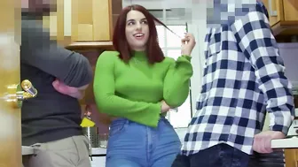 Great Cuban Goddess seduces two dudes and takes em home